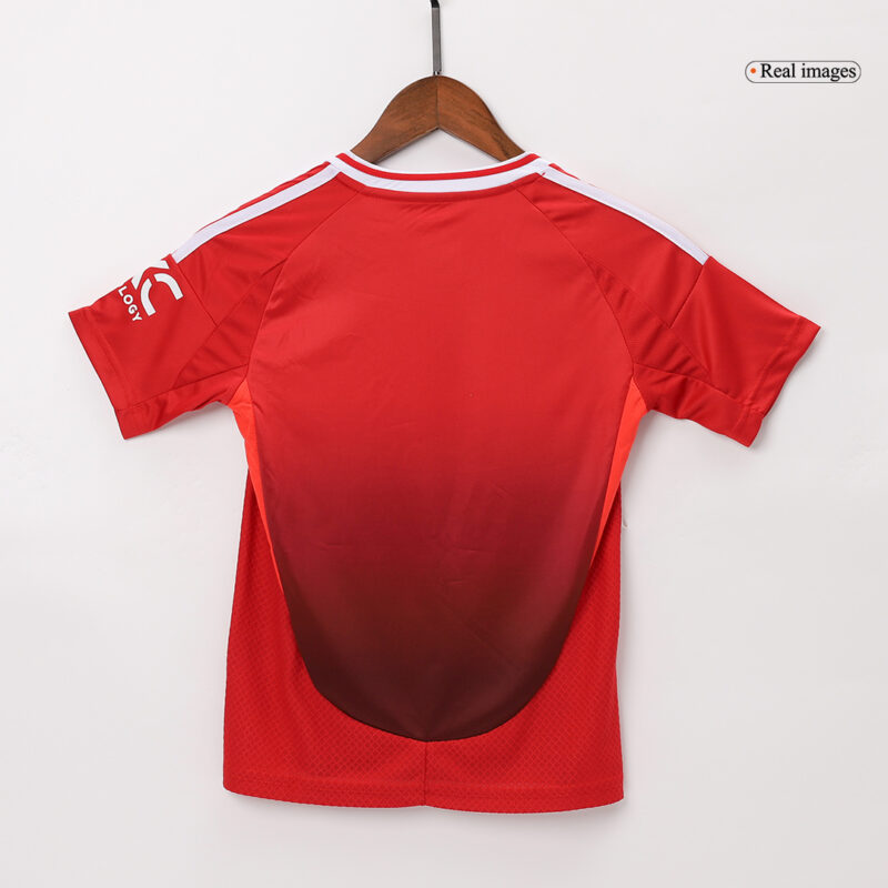 マンチェスターユナイテッド ホーム ユニフォーム キット 2024/25 キッズ 上下セット