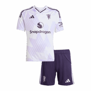 594315_1 マンチェスターユナイテッド アウェイ サッカーユニフォーム キット 2025/26 キッズ 上下セット