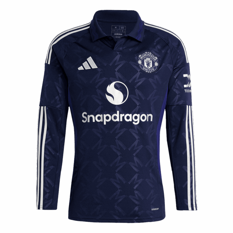 マンチェスターユナイテッド 長袖 アウェイ サッカーユニフォーム 2024/25