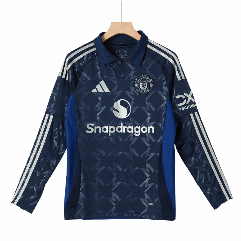 マンチェスターユナイテッド 長袖 アウェイ サッカーユニフォーム 2024/25