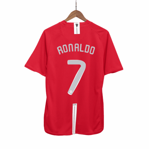 511145_1 マンチェスターユナイテッド RONALDO #7 ホーム サッカーユニフォーム Retro 2007/08 - UCL Final