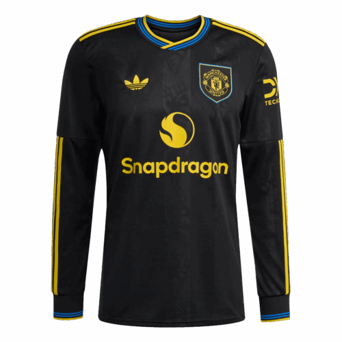 601721_1 Manchester United Long Sleeve Third Away Soccer Jersey 2025/26