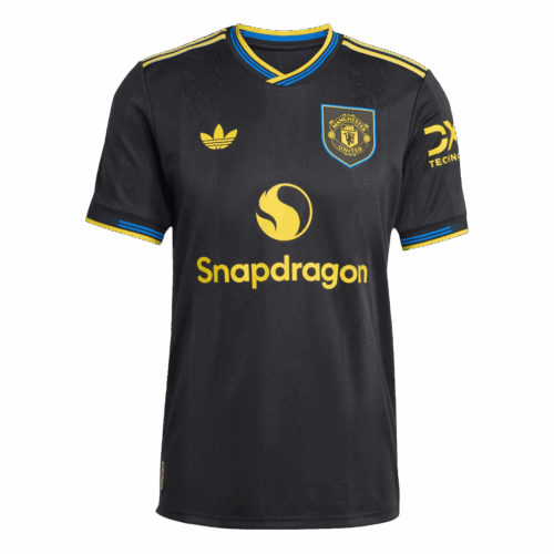 601733_1 オーセンティック マンチェスターユナイテッド サード アウェイ サッカーユニフォーム 2025/26 Black