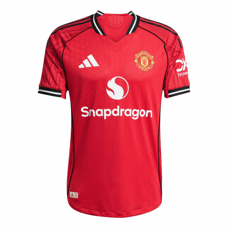 602281_4 ŠEŠKO #30 オーセンティック マンチェスターユナイテッド ホーム サッカーユニフォーム 2025/26 Red