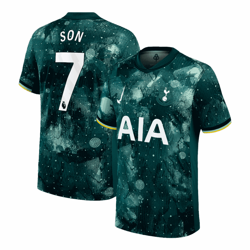 495706_1 トッテナム Hotspur SON #7 サード アウェイ サッカーユニフォーム オーセンティック 2024/25