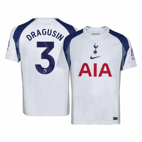 613106_1 Tottenham Hotspur DRAGUSIN #3 Home Soccer Jersey 2025/26
