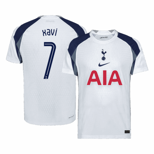601550_1 XAVI #7 オーセンティック トッテナム Hotspur ホーム サッカーユニフォーム 2025/26 White - UCL