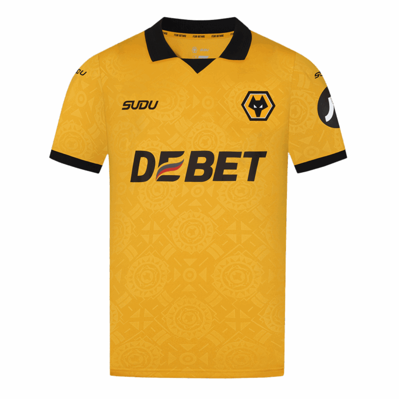 593602_4 Wolverhampton Wanderers ホーム サッカーユニフォーム 2025/26