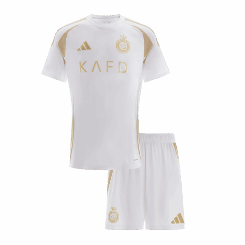 499710_1 アル・ナスル サード アウェイ サッカーユニフォーム キット 2024/25 キッズ 上下セット