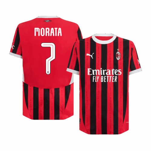 597134_1 ACミラン MORATA #7 ホーム ユニフォーム オーセンティック 2024/25 - UCL Edition