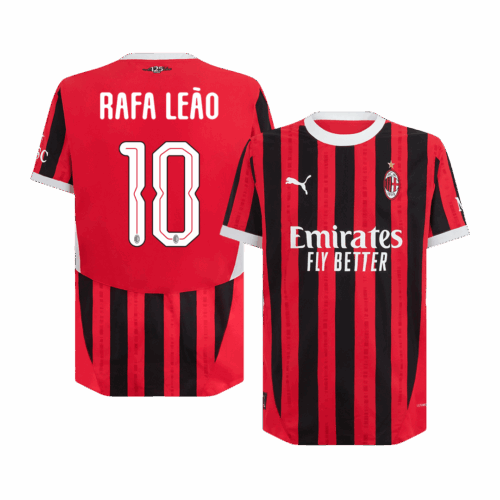 597135_1 ACミラン RAFA LEÃO #10 ホーム ユニフォーム オーセンティック 2024/25 - UCL Edition