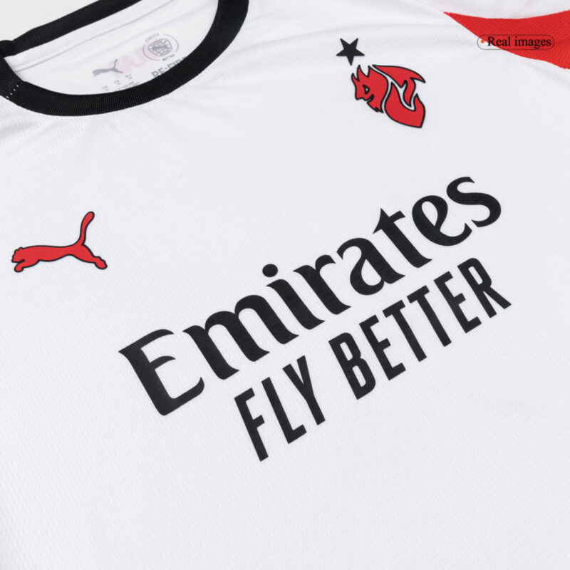 Kid's AC Milan Away Soccer Jersey Kit(Jersey+Shorts+Socks) 25/26 White