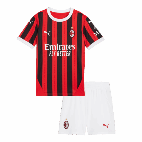 597148_1 ACミラン ホーム ユニフォーム キット 2024/25 キッズ 上下セット