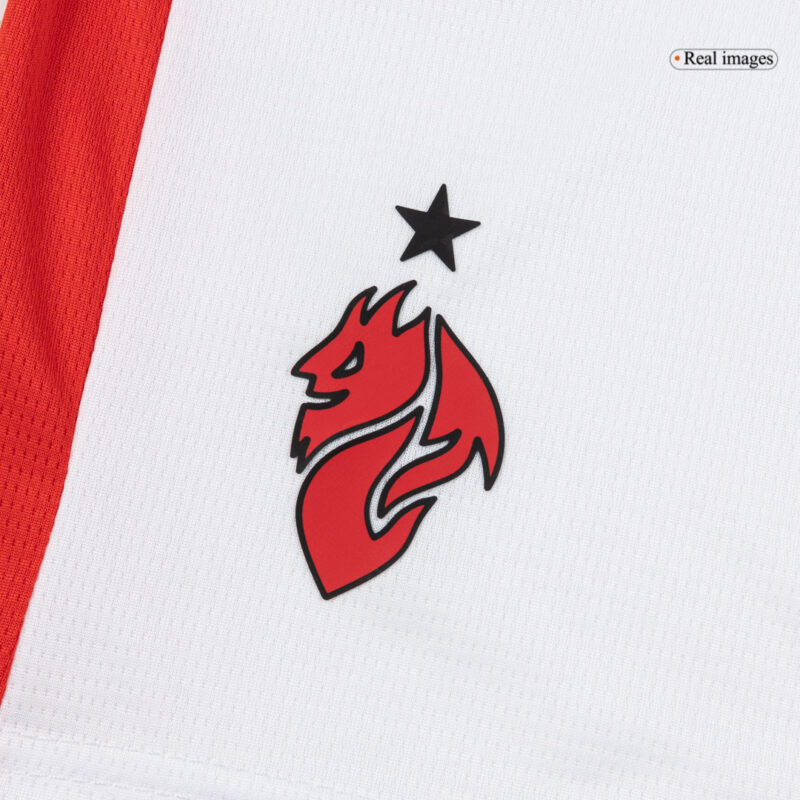 キッズ  ACミラン アウェイ サッカーユニフォーム キット上下セット 25/26 White