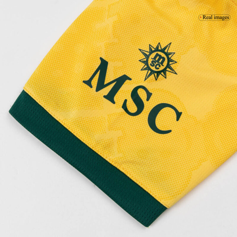 キッズ  ACミラン サード  アウェイ サッカーユニフォーム キット上下セット 25/26 Yellow