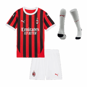 ACミラン ホーム ユニフォーム キット 2024/25 キッズ (ユニフォーム+Shorts+Socks)