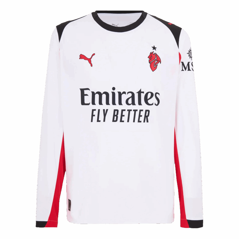 AC Milan Long Sleeve Away Soccer Jersey 2025/26
