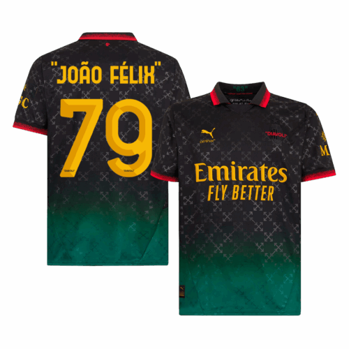 597237_1 ACミラン "JOÃO FÉLIX" #79 Fourth アウェイ サッカーユニフォーム 2024/25