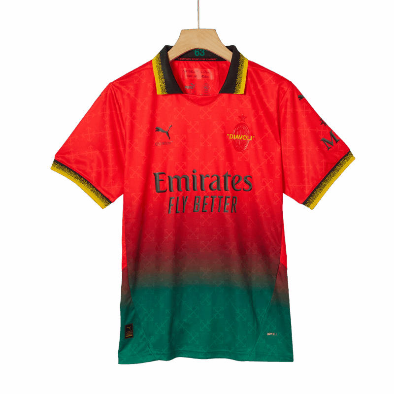 ACミラン Fourth アウェイ Goalkeeper サッカーユニフォーム 2024/25 - Red