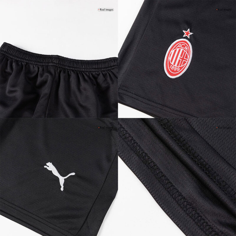 キッズ  ACミラン ホーム サッカーユニフォーム キット 2025/26 Red&Black