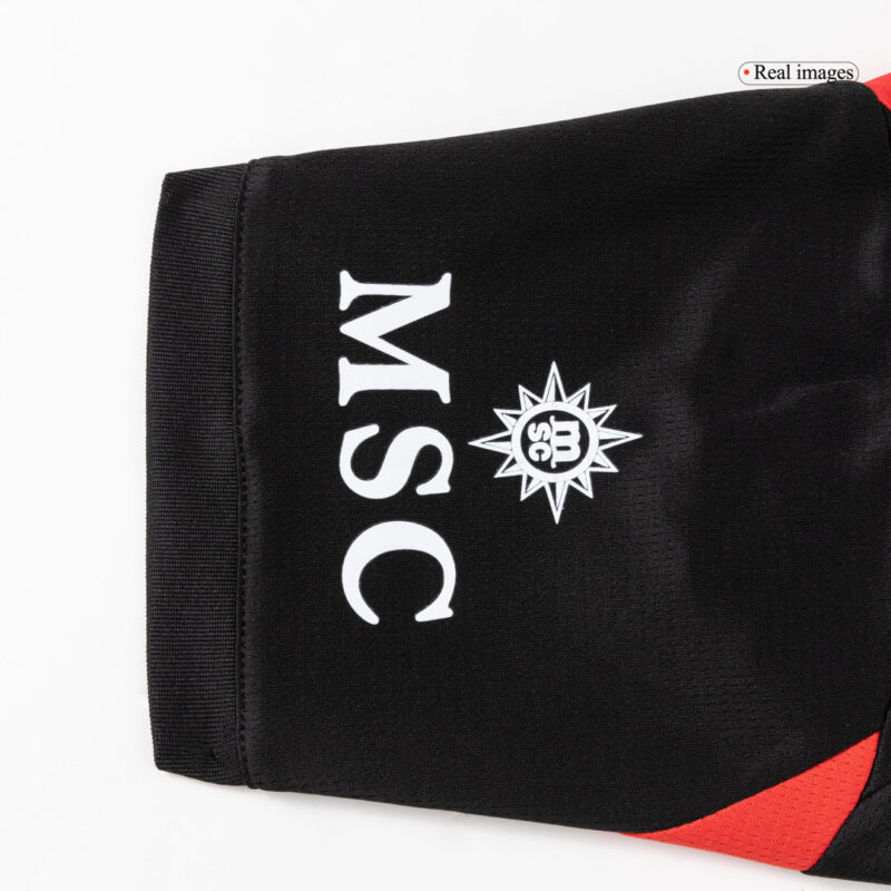 キッズ  ACミラン ホーム サッカーユニフォーム キット 2025/26 Red&Black