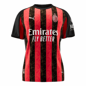 603585_3 ACミラン ホーム サッカーユニフォーム キット(ユニフォーム+Shorts+Socks) 2025/26 Red&Black