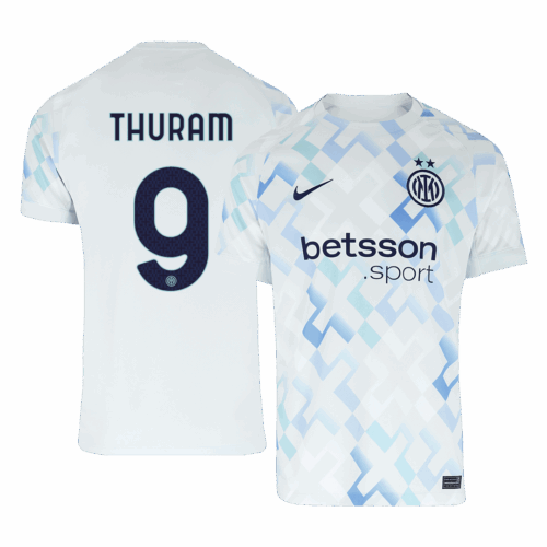 607284_1 Inter Milan THURAM #9 Away Soccer Jersey 2025/26