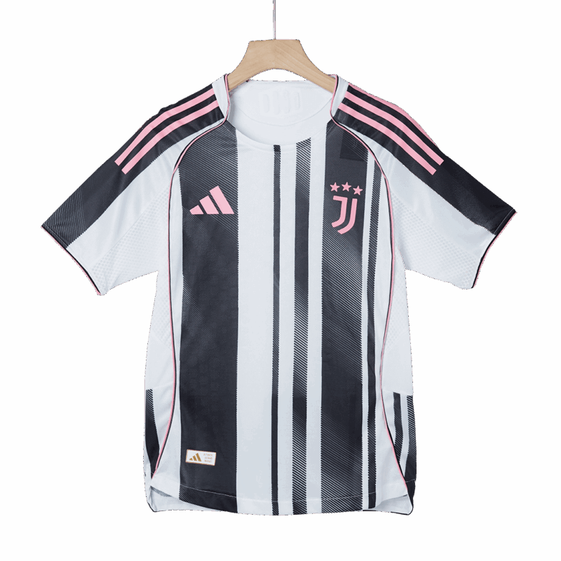 オーセンティック ユベントス ホーム サッカーユニフォーム 2025/26 Black&White