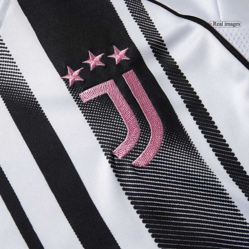 キッズ  ユベントス ホーム サッカーユニフォーム キット 2025/26 Black&White