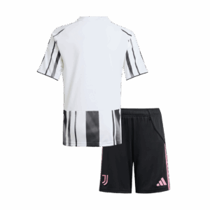 589891_2 ユベントス ホーム サッカーユニフォーム キット 2025/26 キッズ 上下セット