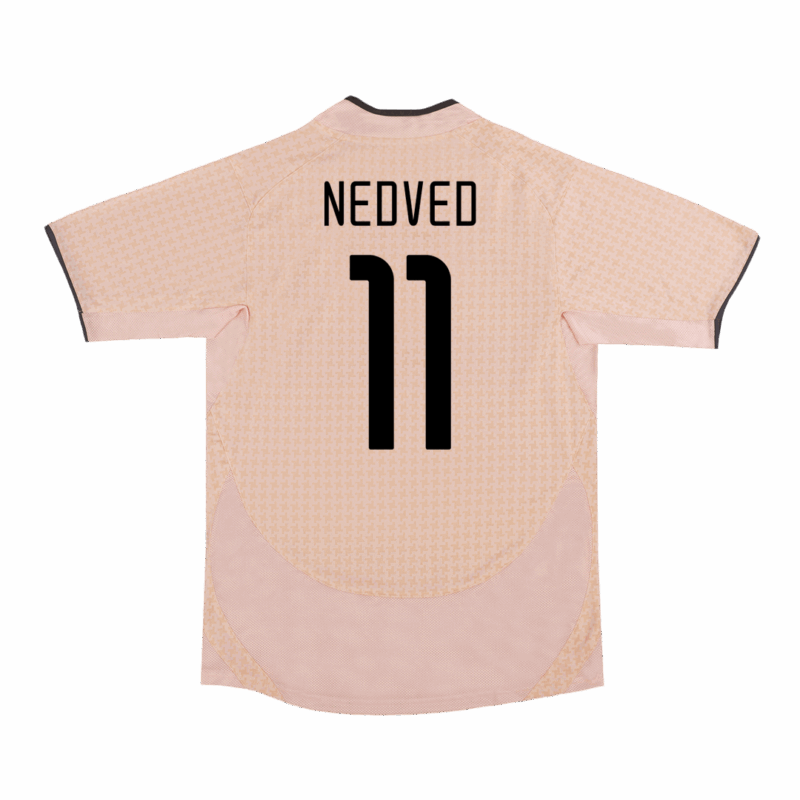 509292_1 ユベントス NEDVED #11 アウェイ サッカーユニフォーム Retro 2003/04
