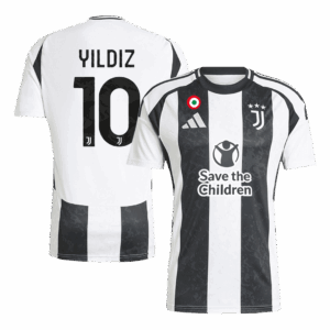 501649_1 ユベントス YILDIZ #10 ホーム サッカーユニフォーム 2024/25 - Save The Children Sponsor