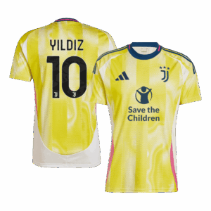 501651_1 ユベントス YILDIZ #10 アウェイ サッカーユニフォーム 2024/25 - Save The Children Sponsor