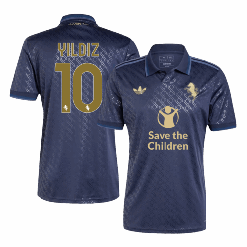 501653_1 ユベントス YILDIZ #10 サード アウェイ サッカーユニフォーム 2024/25 - Save The Children Sponsor