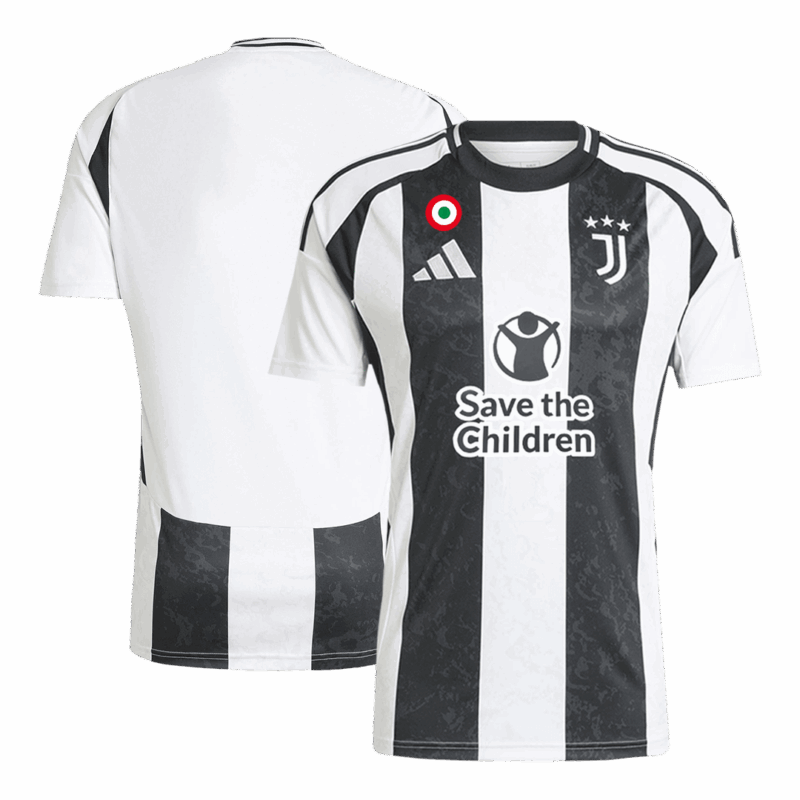 495773_3 ユベントス ホーム サッカーユニフォーム 2024/25- Save The Children Sponsor