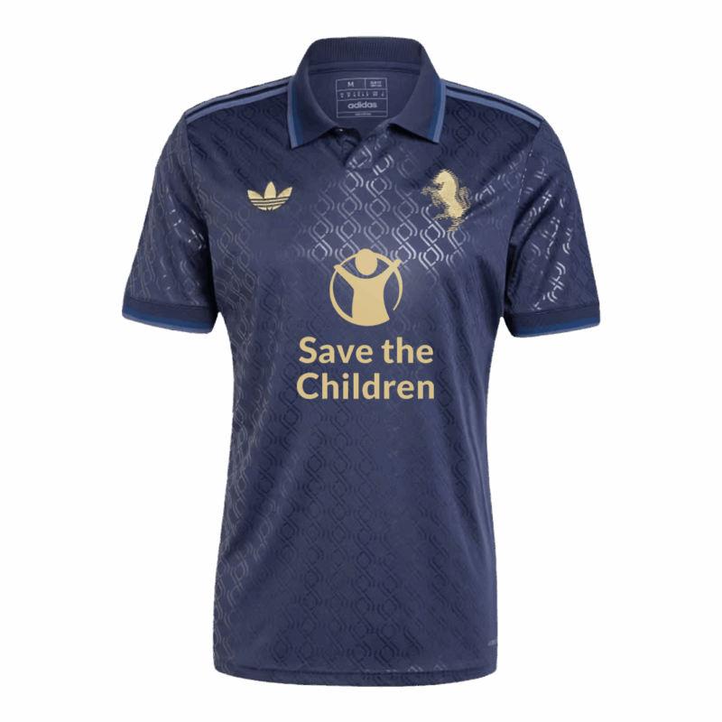 499301_1 ユベントス サード アウェイ サッカーユニフォーム 2024/25- Save The Children Sponsor