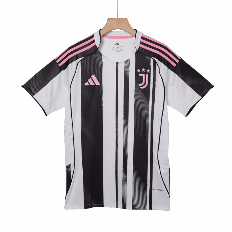 ユベントス ホーム サッカーユニフォーム 2025/26 Black&White