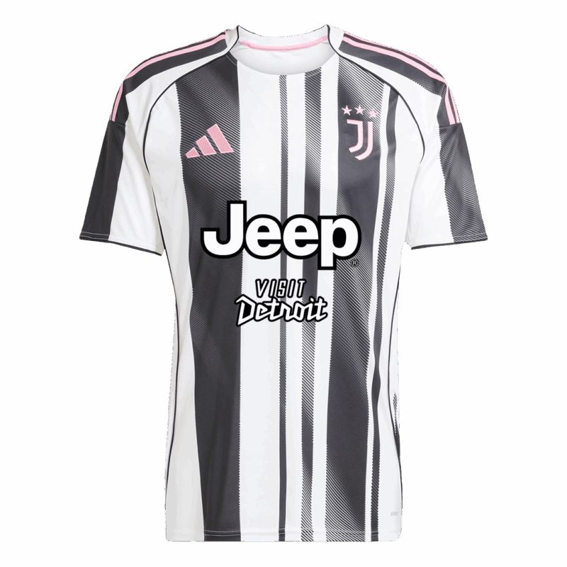 YILDIZ #10 ユベントス ホーム サッカーユニフォーム 2025/26 Black&White