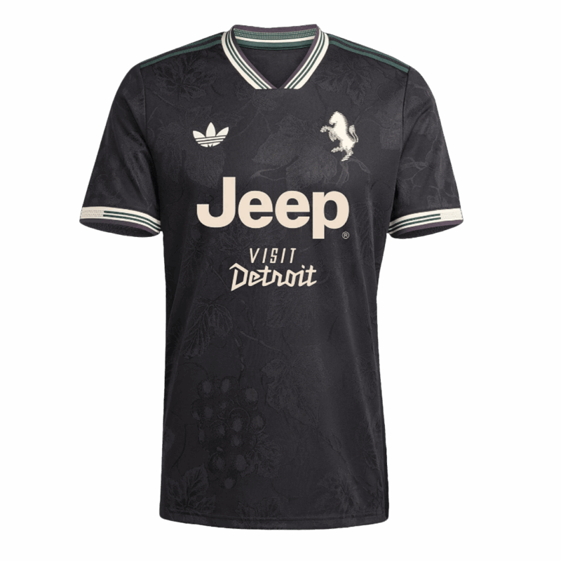 オーセンティック ユベントス サード  アウェイ サッカーユニフォーム 25/26 Black