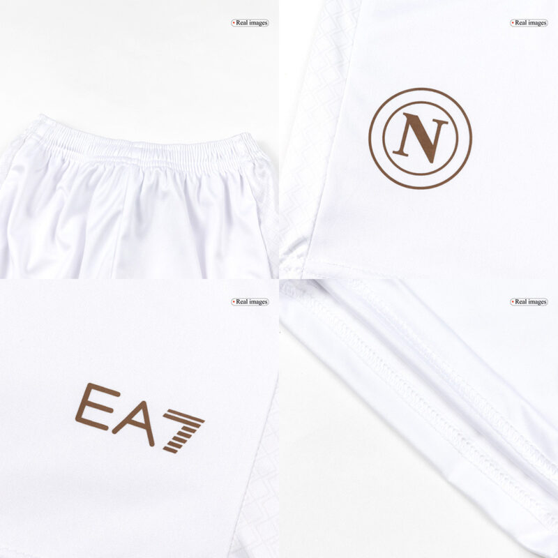 キッズ  25/26 ナポリ アウェイ キット上下セット White