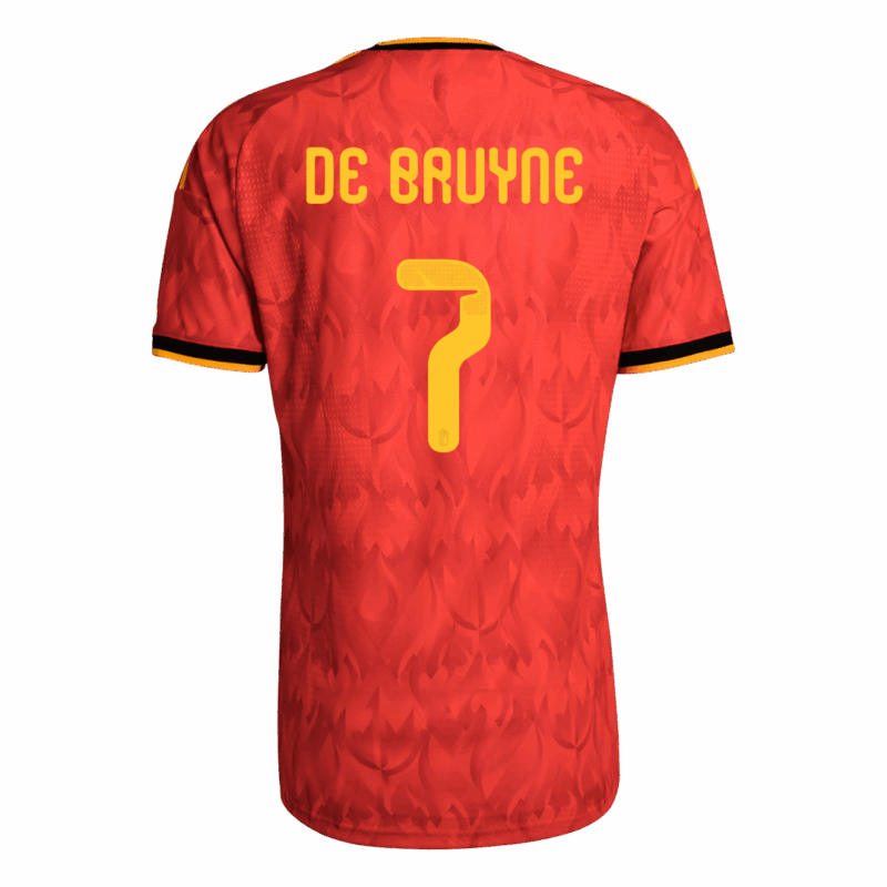 618963_3 Belgium DE BRUYNE #7 Home Soccer Jersey Authentic 2026