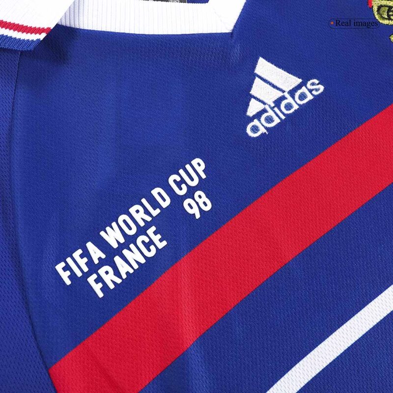France ZIDANE #10 ホーム サッカーユニフォーム Retro 1998