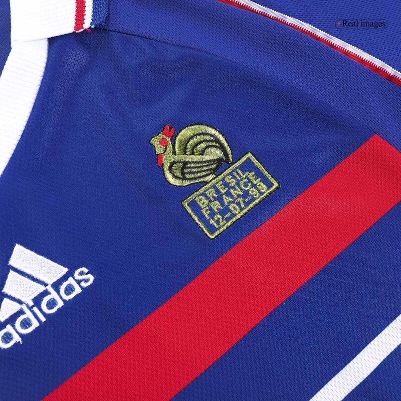 France HENRY #12 ホーム サッカーユニフォーム Retro 1998