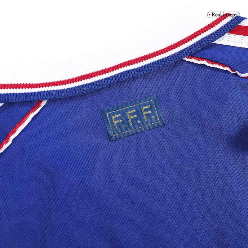 France HENRY #12 ホーム サッカーユニフォーム Retro 1998