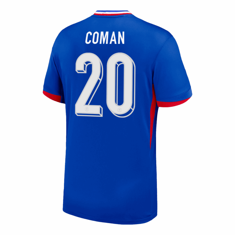 COMAN #20 France Euro Home Soccer Jersey Blue