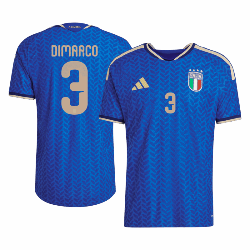 Italy DIMARCO #3 Home Soccer Jersey Authentic 2026