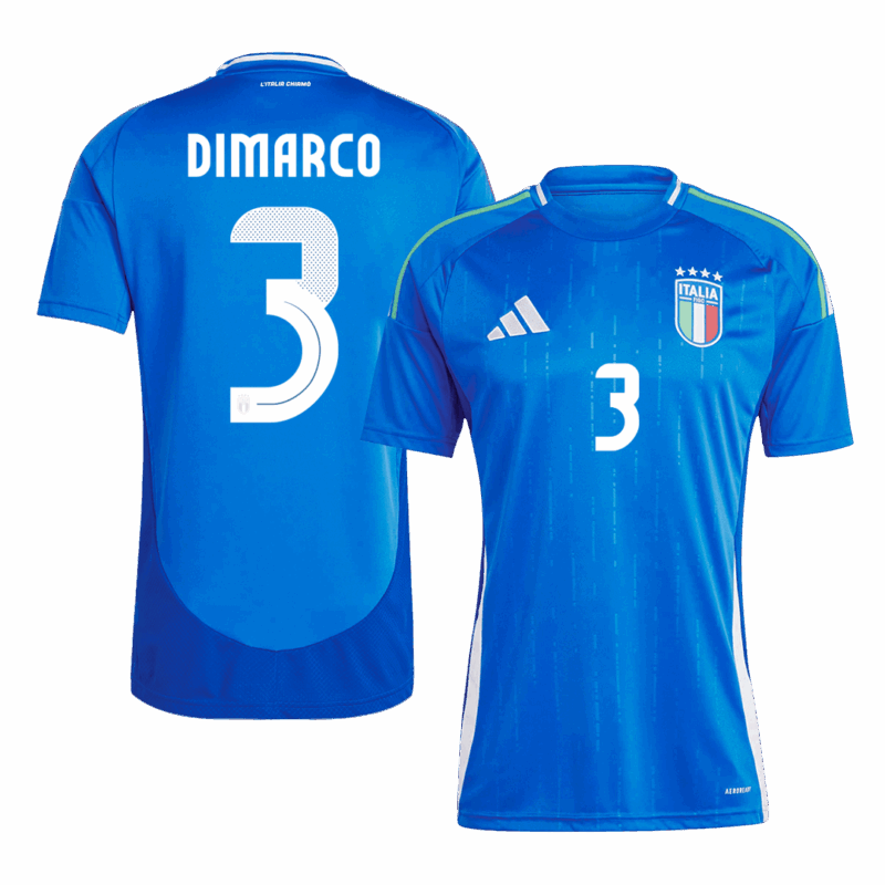 461674_1 Italy DIMARCO #3 ホーム ユニフォーム EURO 2024