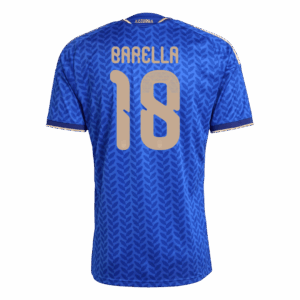 621433_3 BARELLA #18 Italy Home Soccer Jersey World Cup 2026 Blue
