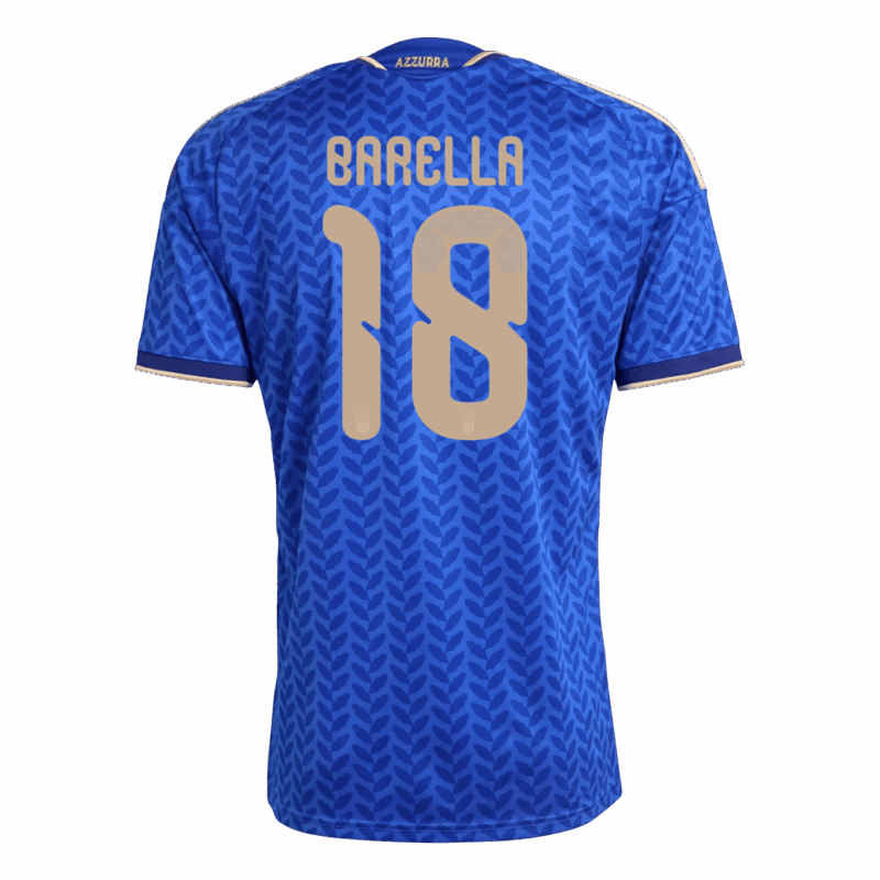 621433_3 BARELLA #18 Italy Home Soccer Jersey World Cup 2026 Blue