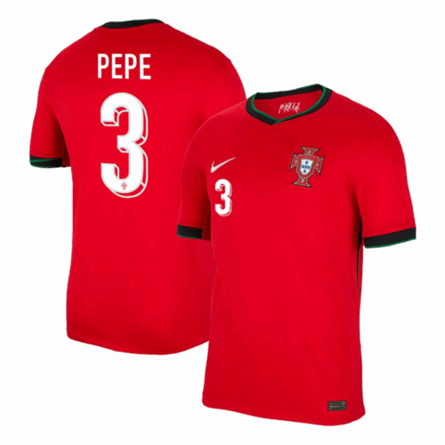 489412_1 Portugal PEPE #3 ホーム ユニフォーム EURO 2024